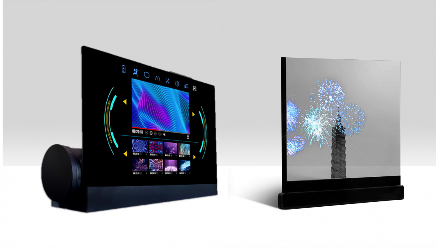 可卷式、折迭性、高透明